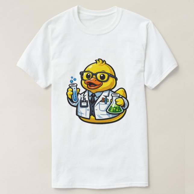 Gummiente Wissenschaftler T-Shirt (Design vorne)