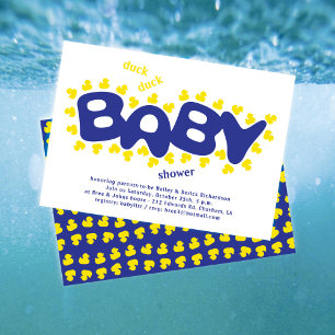 Gummienten Enten Enten Baby Shower Einladung