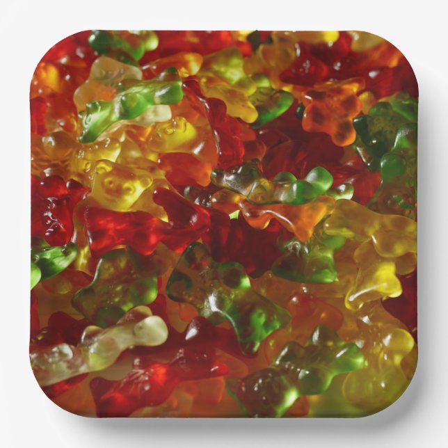 Gummies Pappteller (Vorderseite)