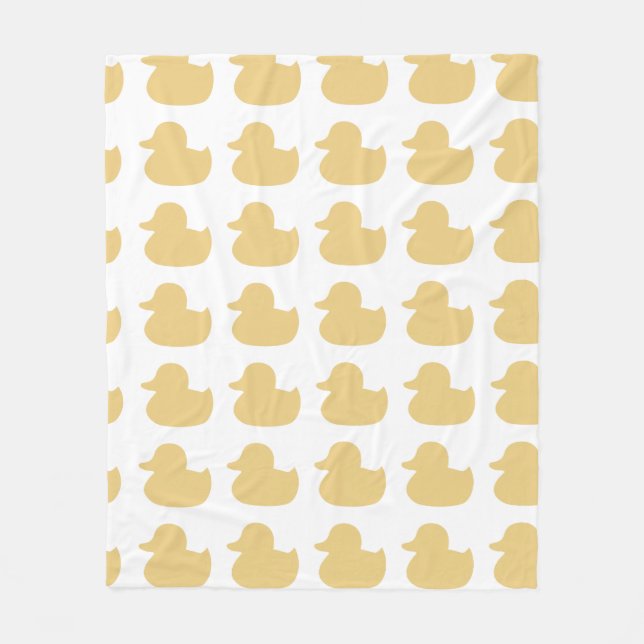 Gummigelbes Ducky Design Fleecedecke (Vorderseite)