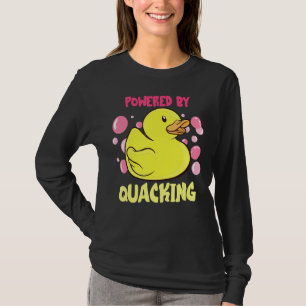 Gummihaubenente, angetrieben durch Quacken T-Shirt