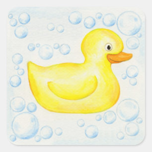 Gummikleber Quadratischer Aufkleber