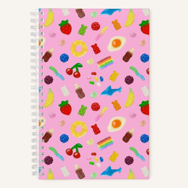 Gummiliebhaber Pink Notizbuch (Vorderseite)