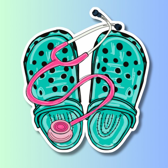 Gumminährstoffklemmen und Stethoskop wasserdicht Aufkleber (Von Creator hochgeladen)