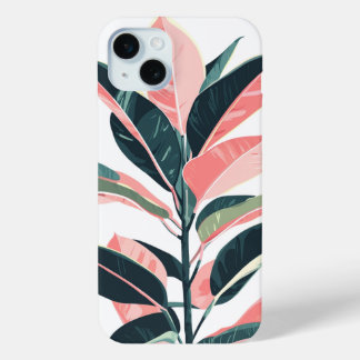 Gummipflanze - Abbildung Natur Minimalist Case-Mate iPhone Hülle