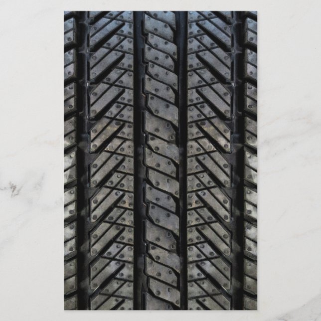 Gummireifen-Art-Automobilbeschaffenheit Briefpapier (Vorderseite)