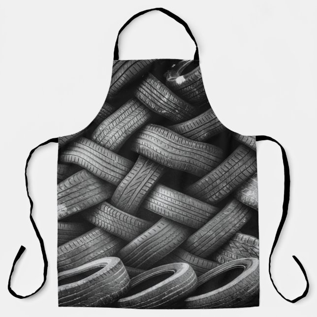 Gummireifen, gebacken schürze (Vorderseite)