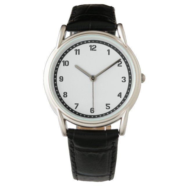 Gummischwanz aus schwarzem Kronenschutz Armbanduhr (Vorderseite)