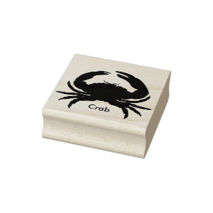 GummiStamp_ Krabbe II_Multi färbt _Ink Gummistempel