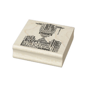 Gummistempel mit Graduierten-Schriftzug