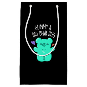 Gummy A Big Bar Hug Funny Candy Pub Dark BG Kleine Geschenktüte