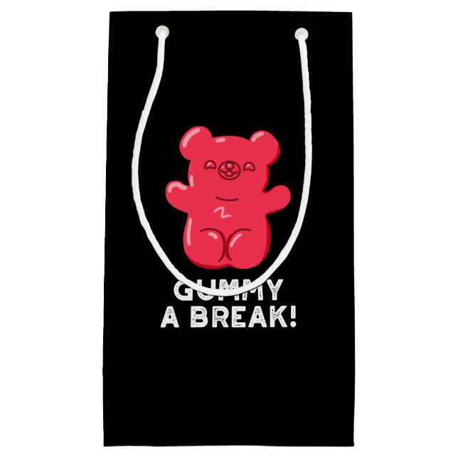 Gummy A Break Funny Candy Pub Dark BG Kleine Geschenktüte (Vorderseite)