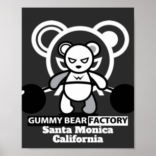 Gummy Bären Factory Gym/Fitness Poster