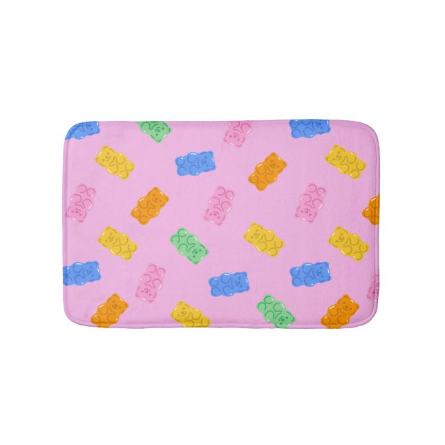 Gummy Bear Aesthetic Pastel Bath Mat Badematte (Vorderseite)