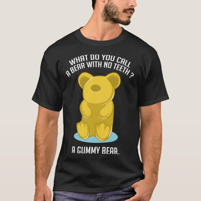 Gummy Bear Funny Feinschmecker und lustige Person T-Shirt (Vorderseite)