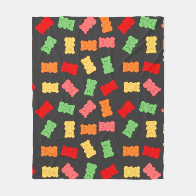 Gummy Bear Pattern Fleecedecke (Vorderseite)