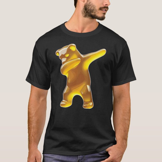 Gummy Bear, Yellow Gummy Bear, Dabbing Gummy Bear T-Shirt (Vorderseite)