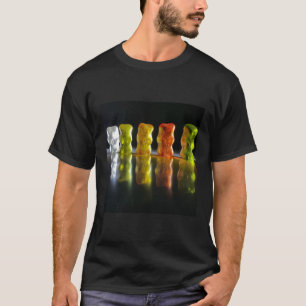 Gummy Bears Fun Bonbon Print T-Shirt