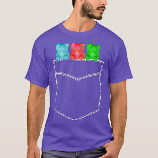 Gummy Bears Pocket Shirt Drei Kawaii Bären in mein