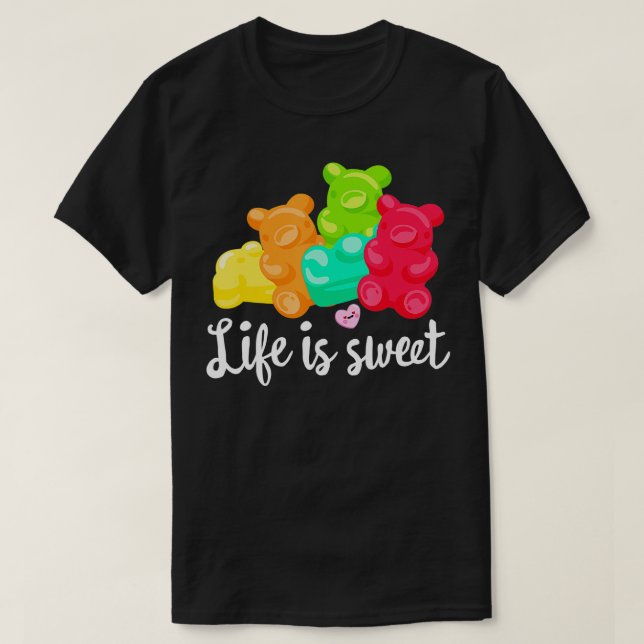 Gummy Bears Soft Sugar Candy Fruchtsaft Kinder Gi T-Shirt (Design vorne)