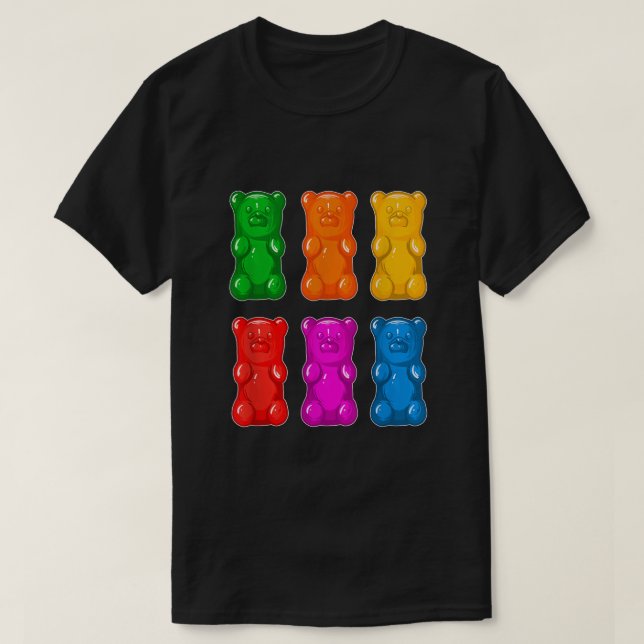 Gummy Bears Tshirt für Erwachsene und Jugendliche (Design vorne)