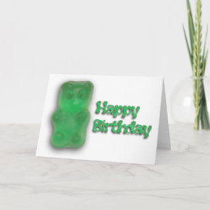 Gummy Birthday Card Karte