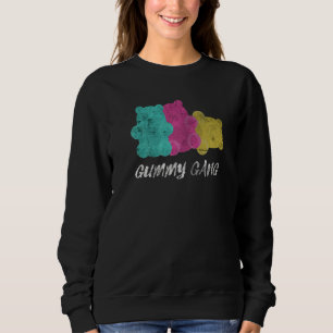 Gummy Gang Sweet Fruchtkuchen Bonbons Fans Männer  Sweatshirt