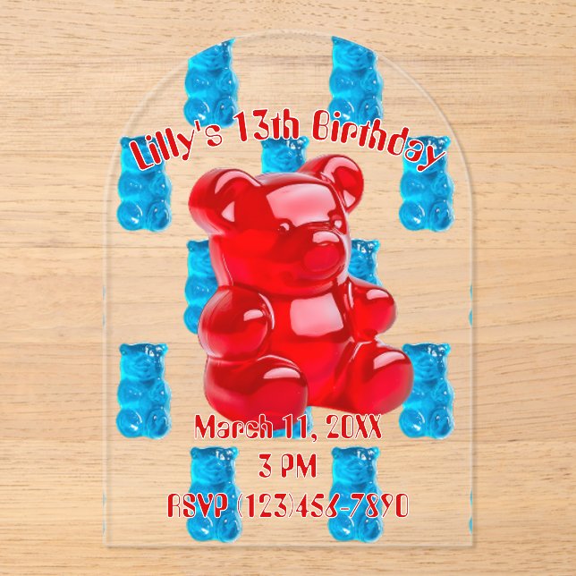 Gummy Jelly  Acryleinladungen (Vorderseite)