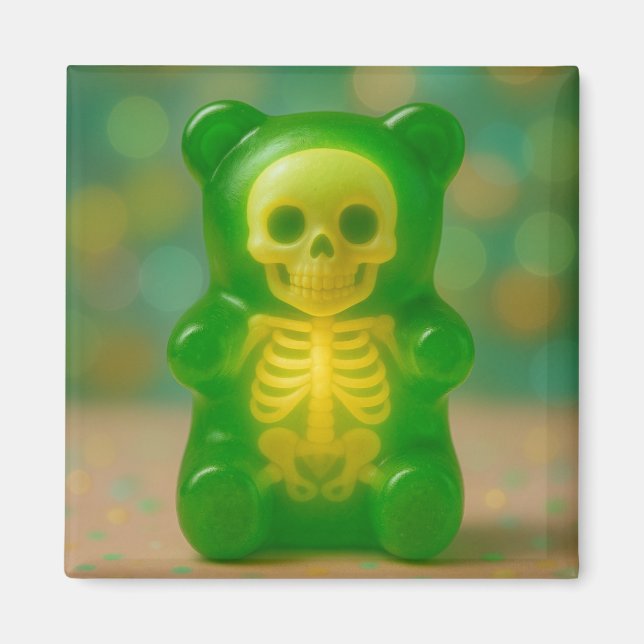 Gummy Skelettbärenmagnet Magnet (Vorne)