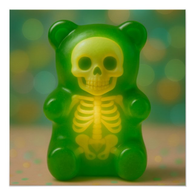 Gummy Skelettbärenmagnet Poster (Vorderseite)
