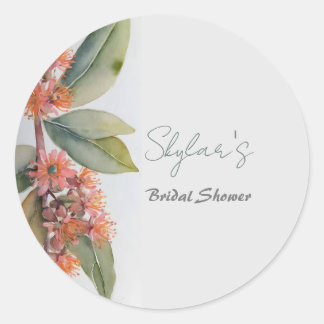 Gumnut Blume Celebration Runder Aufkleber