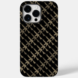 Gun Camouflage GI Rifle Black Sepia Case-Mate iPhone 14 Pro Max Hülle