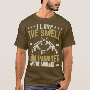 Gun Eigentümer ich Liebe den Geruch von Gun Powder T-Shirt
