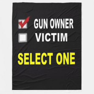 GUN-EIGENTÜMER ODER OPFER FLEECEDECKE