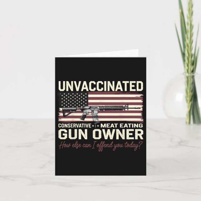 Gun Eigentümer US Flagge Änderung konservativen Ge Karte (Vorderseite)