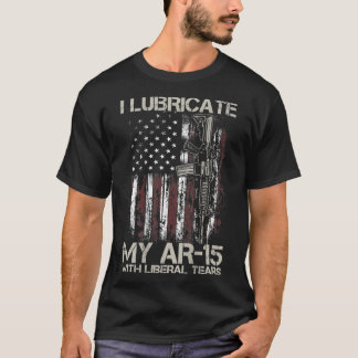 Gun Flag I schürt meinen Air-15 mit liberalen Trän T-Shirt