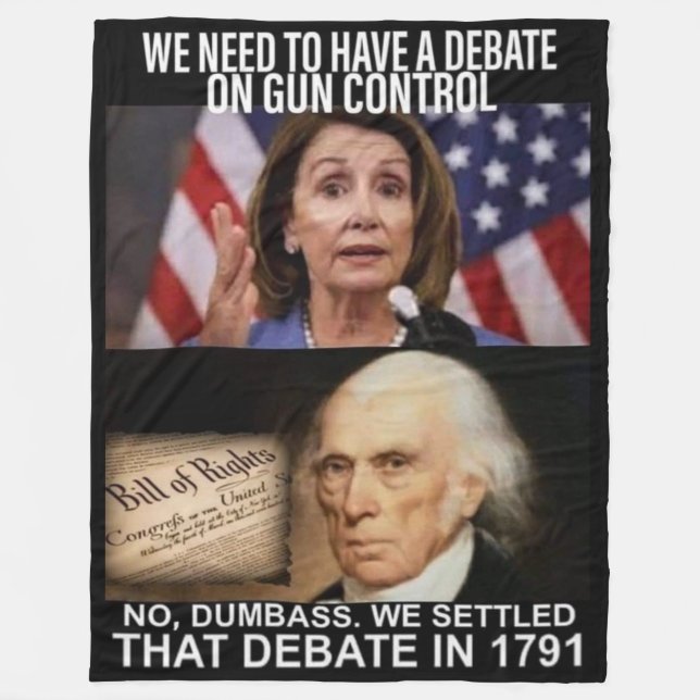 GUN-KONTROLLE FLEECEDECKE (Vorderseite)