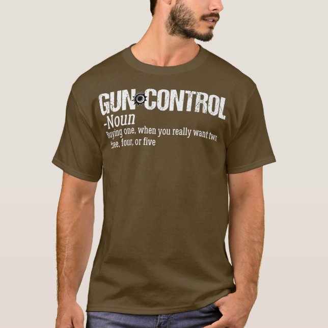 Gun Kontrolle Funny Definition 2. Änderung T-Shirt (Vorderseite)