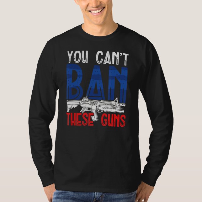 Gun Kontrolle Funny Weapon T-Shirt (Vorderseite)
