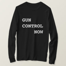Gun Kontrolle Now, fett weißer Text, Protest März