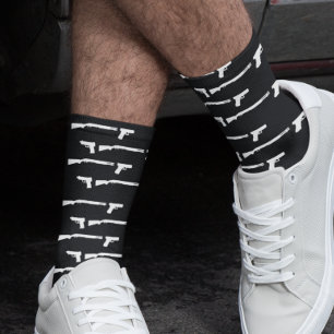 Gun Lover Shooting Shooter-Muster Socken