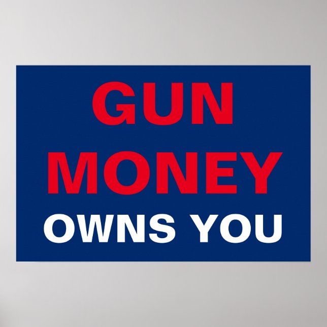 Gun Money besitzt dich Poster (Vorne)
