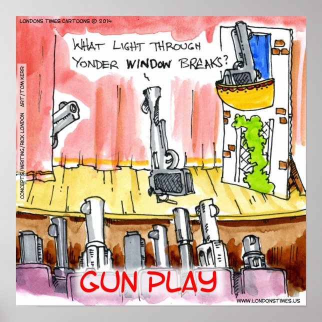 Gun Play Funny Poster (Vorne)