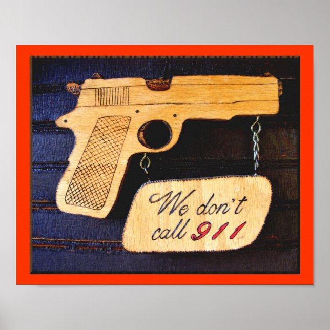 Gun Poster Sign (Vorne)
