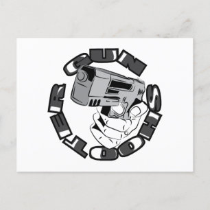 Gun Shooter-Abbildung Postkarte