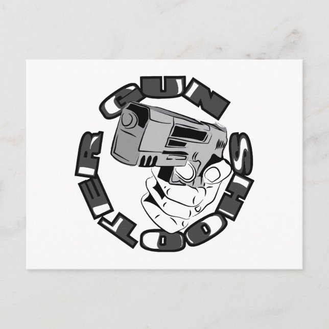 Gun Shooter-Abbildung Postkarte (Vorderseite)