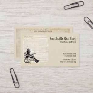 Gun Shop Business Card Visitenkarte