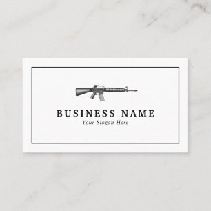 Gun Shop Business Card Visitenkarte