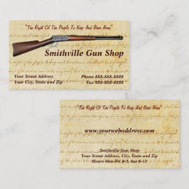 Gun Shop Collector Business Card Visitenkarte