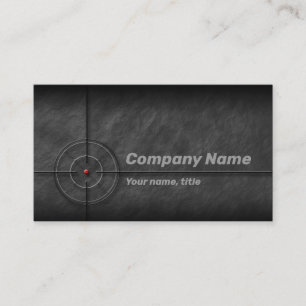 Gun Shop Target Business Card Visitenkarte